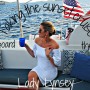Taking the sunset cruise aboard the Lady Lynsey to St. John
